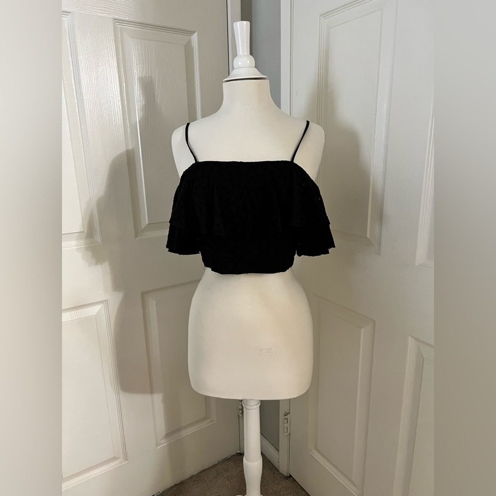Black Linen Top